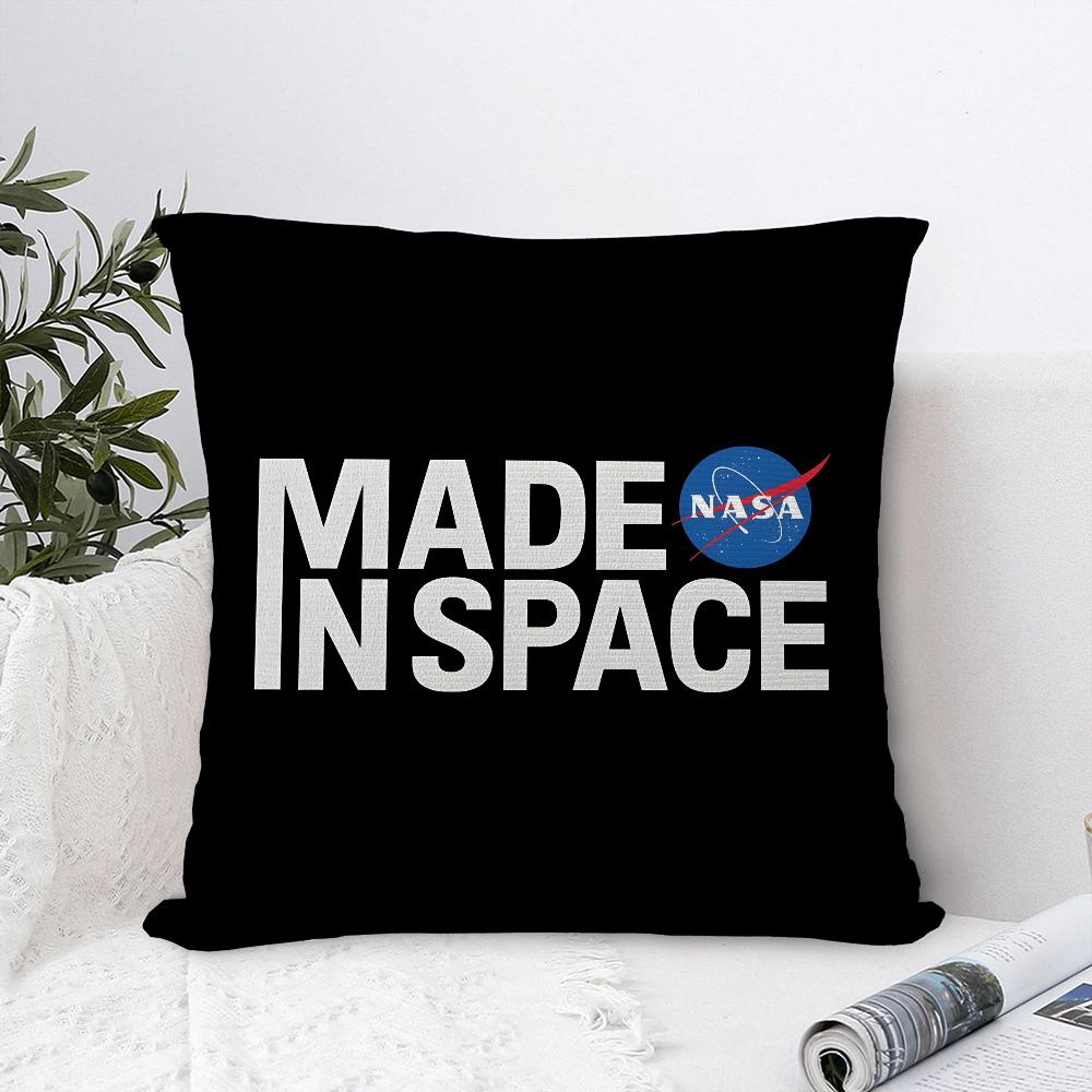 Наволочка для подушки с принтом N-NASA S-space, из плюша, мягкая, двусторонняя печать, чехол для диванной подушки, чехол для декоративной подушки