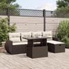 VidaXL Garden Lounge Set with Cushions 6 Pcs Brown Wicker 3275133