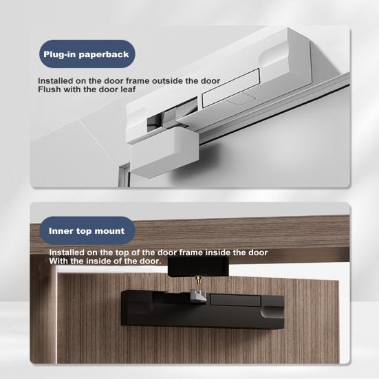 Автоматический доводчик для ворот, полностью регулируемый, прочный, несущий нагрузку, универсальный, простой монтаж, аксессуары для доводчика