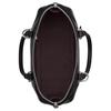 Coach Satchel Silver Logo Leather Shoulder Bag Women bags Black CDV19-SVBK