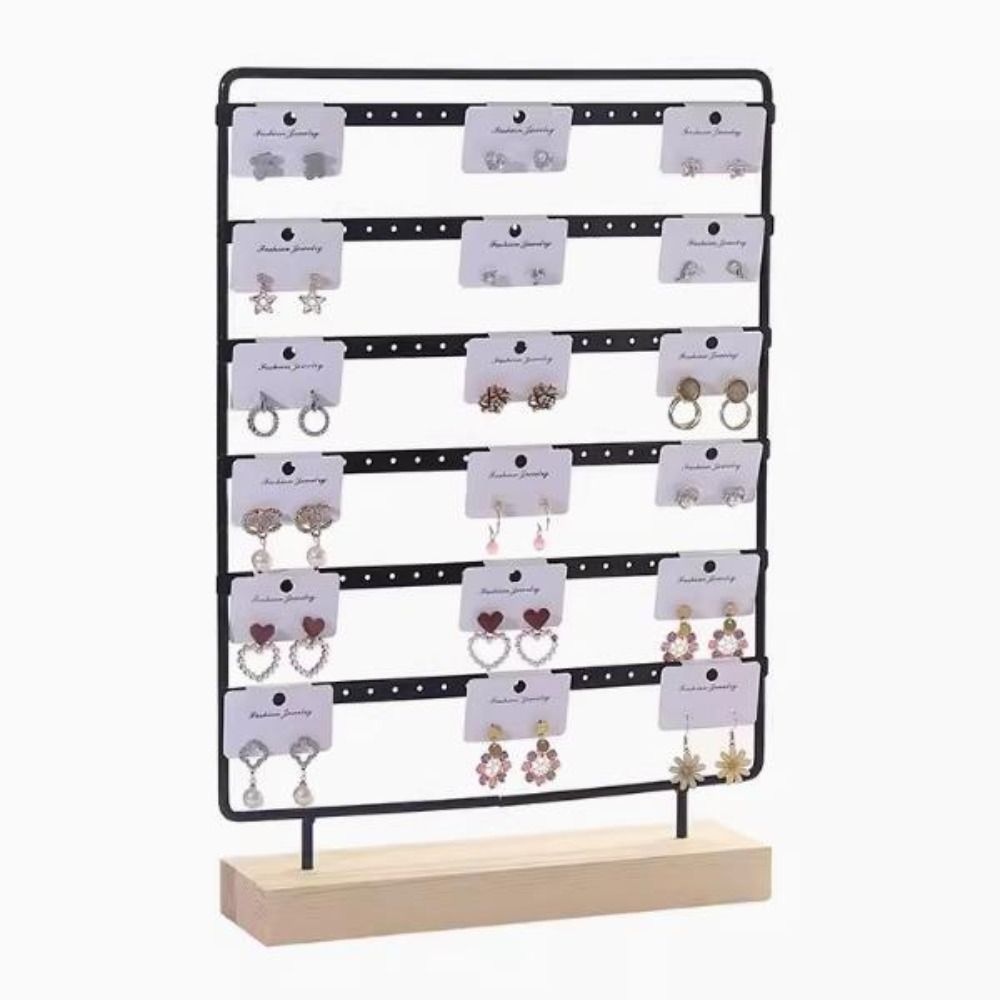 DIY Metal Earring Holder Large Capacity Ear Stud Rack Jewelry Display Stand  Room Decoration