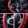 3 шт., замшевый универсальный автомобильный чехол на руль, усилитель, нескользящий, украшение для интерьера, чехол на руль, красный