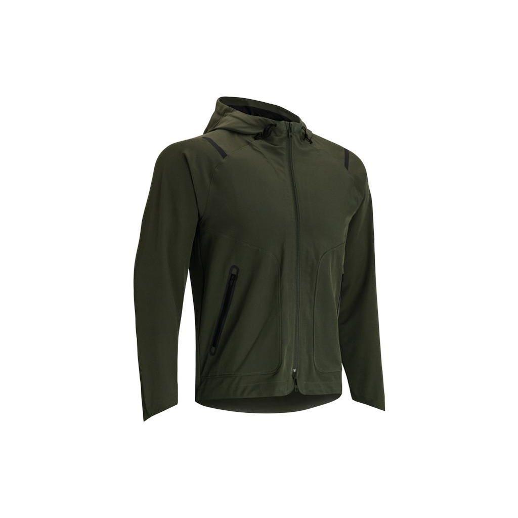 Under Armour Sun Protection Zip-Up Hooded Sports Jacket Men Outerwear Green 1370494-390