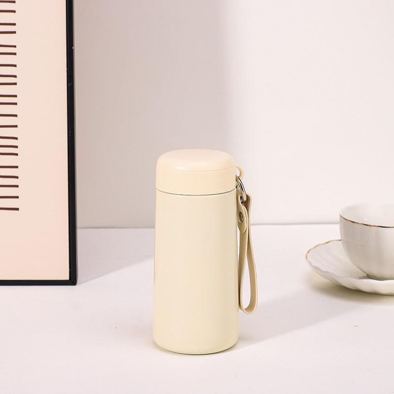 Compact Mini Insulated Travel Mug With Handle 270ml Double Wall Vacuum Stainless Steel Cup Office Car Home