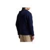 Куртка мужская с капюшоном на молнии Polo Ralph Lauren с логотипом, шерстяная, темно-синяя 710981151-002