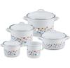 Набор эмалированной посуды Flora, 5 предметов (0558-70)