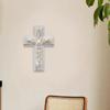 2D Акриловое Искусство Религиозный Настенный Крест .8x11.8 дюймов Элегантное Произведение Искусства для Крещения, Свадебный Аксессуар