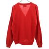 Sears Винтажный акриловый кардиган с длинным рукавом 70-х L Красный Мужской Б/у