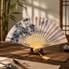 Chinese Style Hand Fan Collapsible Dance Fan Home Ornaments Decorative Fan  Wedding