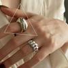 VENTFILLE 925 Sterling Silver Irregular Ring for Women Geometry Versatile Minimalism Accessories Jewelry Gift Dropshipping