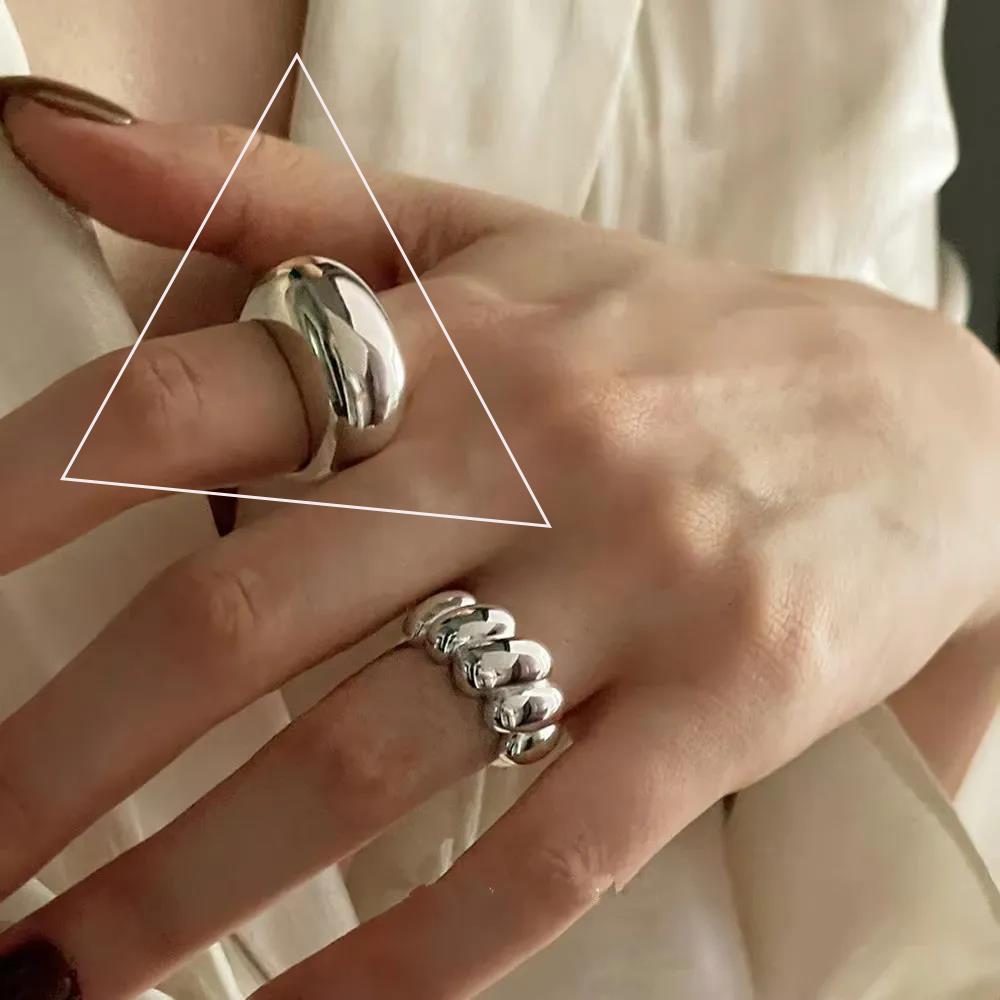 VENTFILLE 925 Sterling Silver Irregular Ring for Women Geometry Versatile Minimalism Accessories Jewelry Gift Dropshipping