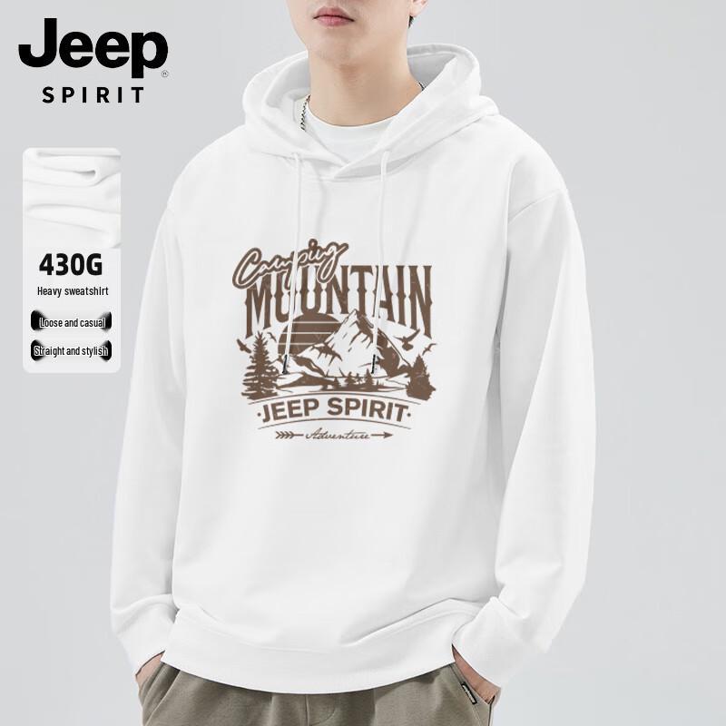 JEEP SPIRIT Men's Casual Heavyweight Hoodie