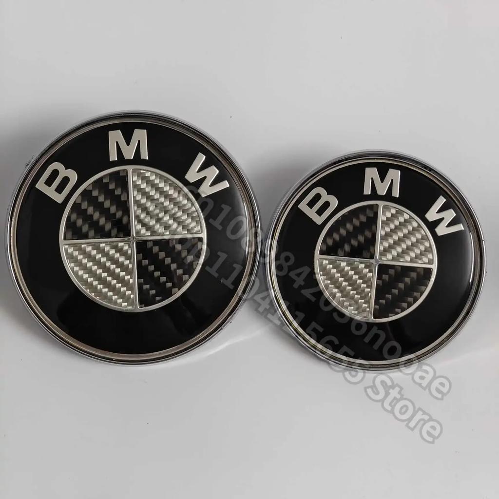 XMVPW1 For BMW Hot 2025 Carbon fiber Front Hood Emblem Trunk Rear badge logo For BMW E46 E90 F30 F10 F20 G20 E87 E60 E63 F01 F02 G14 E8