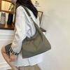 2025 осень новая сумка большая вместимость сумка через плечо ленивый ветер расслабление сумка-тоут легкая модная тканевая сумка женщины