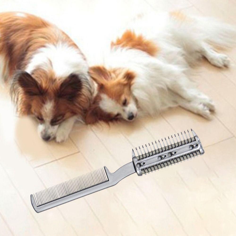 Pet Accessories Metal Blades Cat Grooming Comb Hair Remover Comb Cat Trimmer Dog Hair Comb