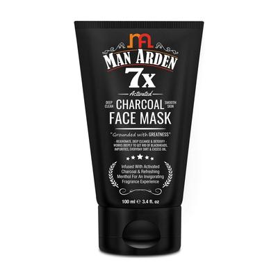 Маска для лица с Активированным углем (100 мл), 7X Activated Charcoal Face Mask, Man Arden