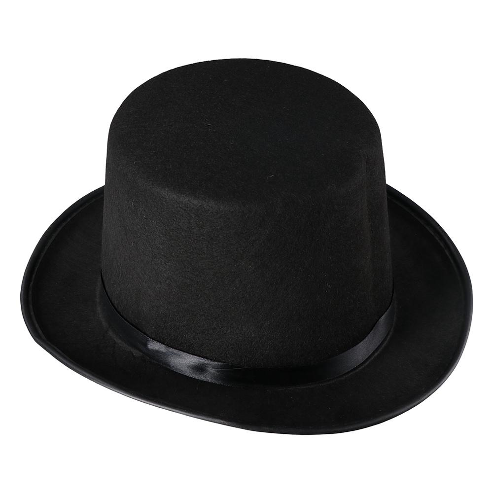 Cosplay Halloween Props Fedora Hat Retro Top Cap Magician Top Hat Performed Hat Bowler Top Hat