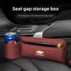BODCA1 PU Leather Car Seat Storage Bag Multifunctional Gap Organizer Box For Chevrolet Equinox Trailblazer Bolt Spark Tahoe Z71 Aveo SS