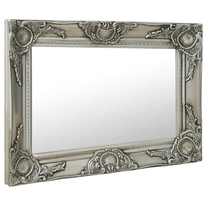 VidaXL Wall Mirror Baroque Style 60x40 Cm Silver 320330