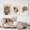 Anatomy Art Human Heart Brain Lungs Canvas Painting Nordic Posters And Prints Wall Art Pictures Decor For Doctor Office No Frame