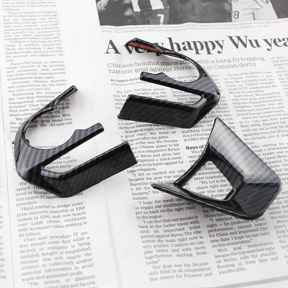 Car Steering Wheel Button Panel Trim Sequins for Toyota RAV4 RAV 4 Corolla Avalon 2019 2020 Accessories ABS