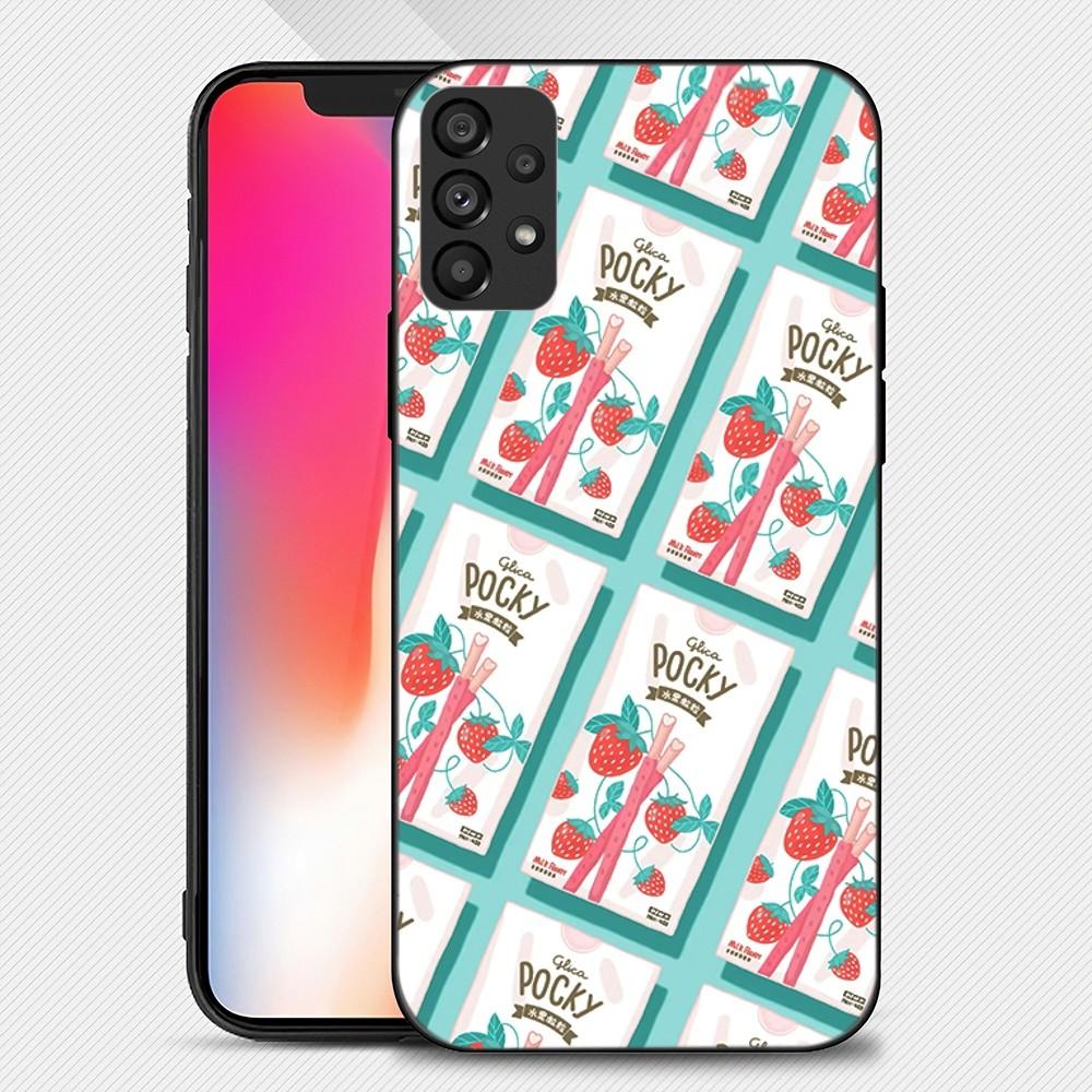 Чехол для телефона Pocky Strawberry Chocolate Chip Cookies для Samsung Galaxy S22 S23 Ultra S21 S20 FE Plus Note 20, мягкий чехол