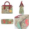 Used GUCCI Handbag Tian 453177 GG Supreme Canvas Red beige Shoulder