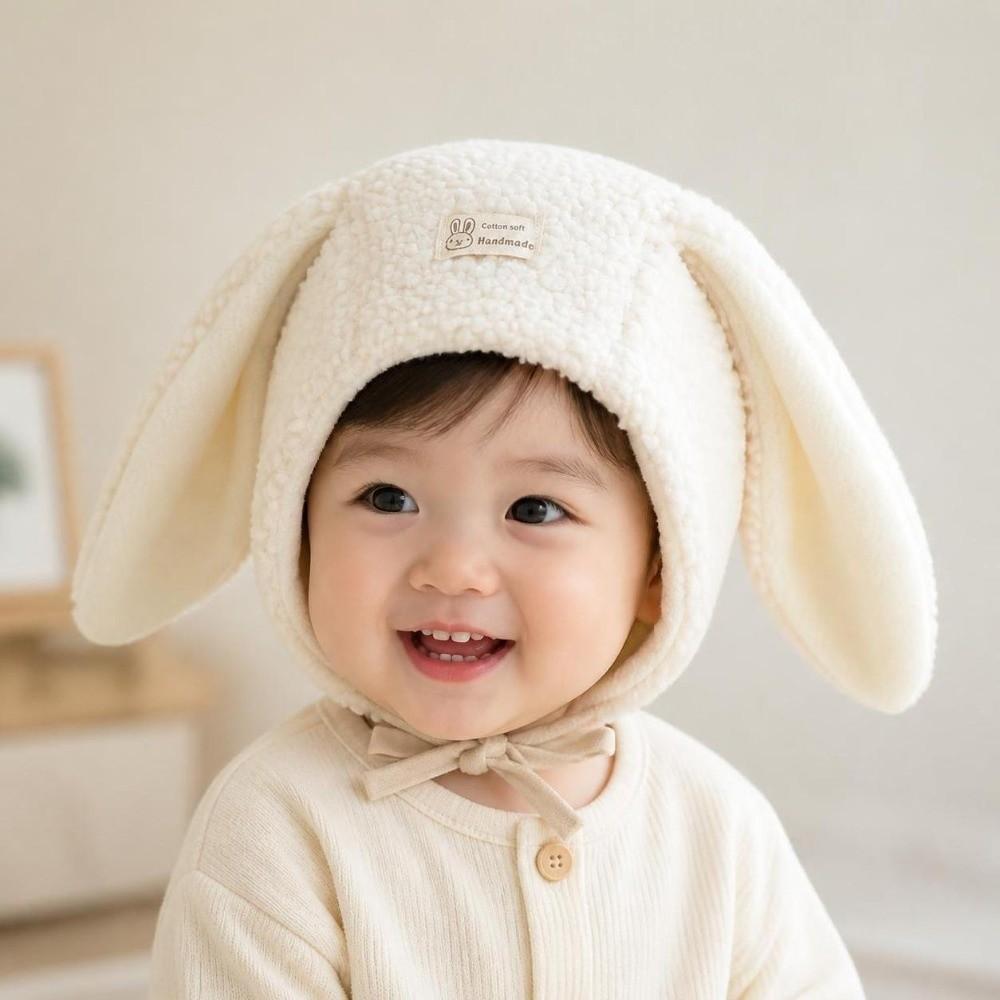 Thick Warm Ear Protection Cap Cartoon Plush Beanie Cap Gift Baby Rabbit Hat Winter