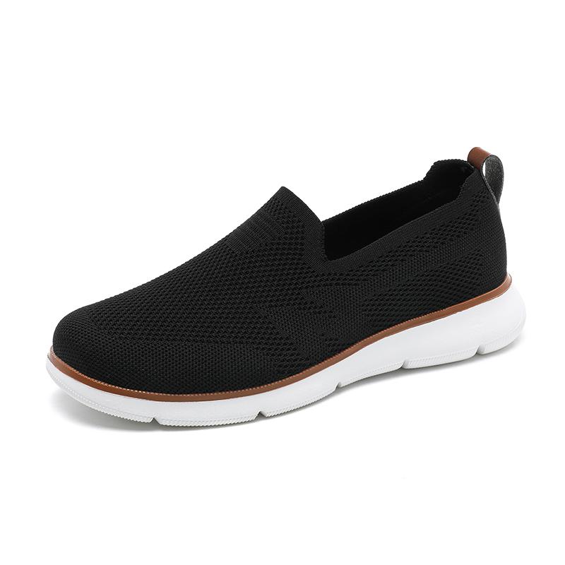 Легкие мужские повседневные кроссовки Модные вязаные повседневные спортивные туфли Ретро стиль Прогулочные туфли на плоской подошве Большой размер 39-48 Мужская обувь