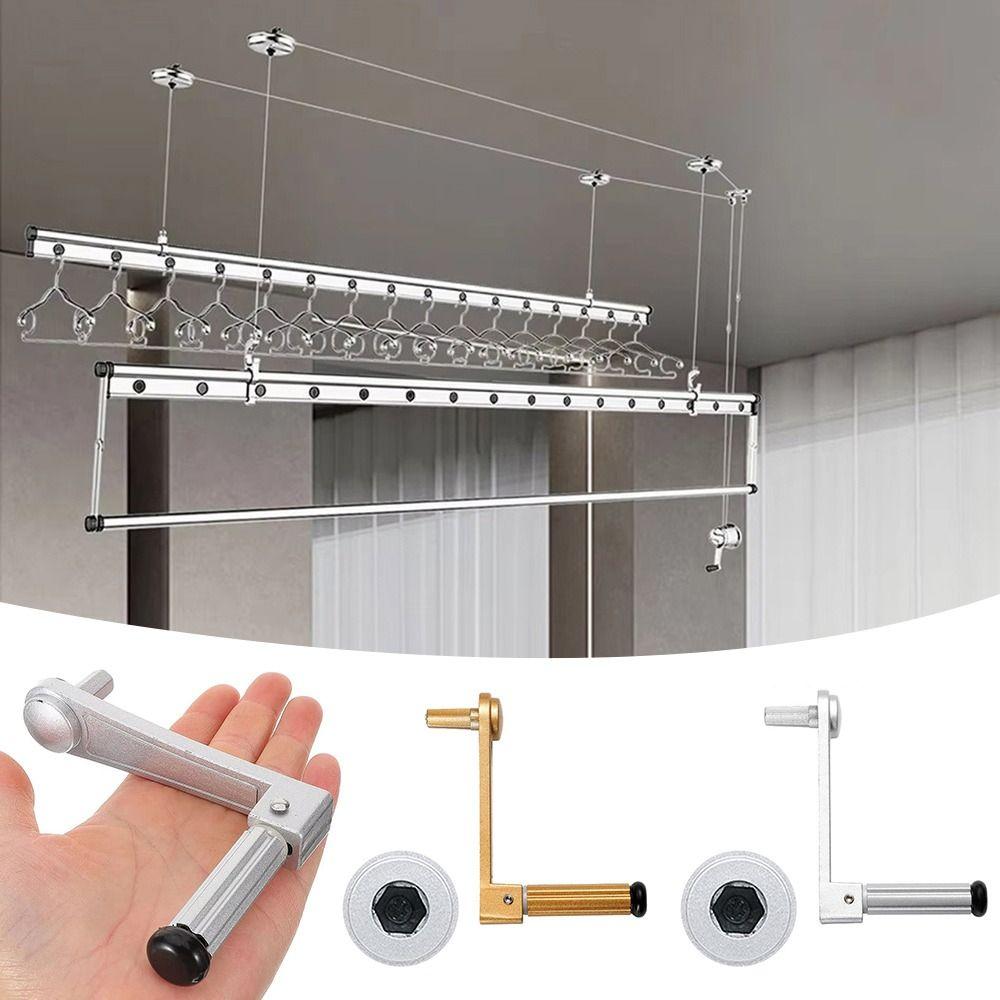 Складная подъемная сушилка для одежды с ручкой, аксессуары для сушилки для белья для стоек для жилого прицепа