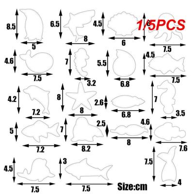 1/5шт нержавеющая сталь пресс-форма для резки печенья легко и быстро использовать различные стили морской жизни симпатичная форма морских животных