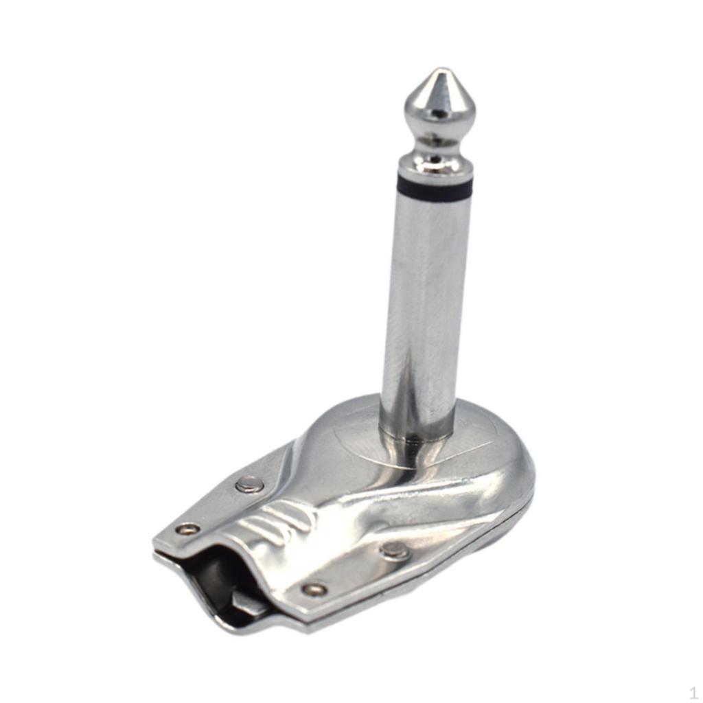 6.35 Mm Mono -jack Right -angled Plug Flat Male Guitar Effect -Pedal Connection