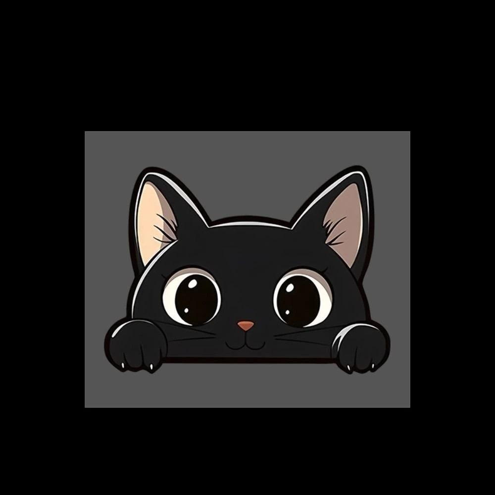 Scratch Covering PVC Decals Peek-a-Boo Funny Kitty Decals Car Window Decals Laptop