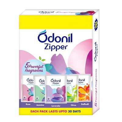 Odonil Zipper Mix Блоки освежителя воздуха 50г 10гx5 Для ванной туалета