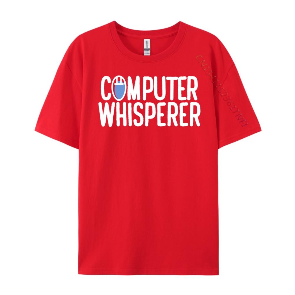 Pc Nerd Techie It Technician Computer Whisperer Blue And White Graphic T Shirts Women Classic Funny Gifts Big Size