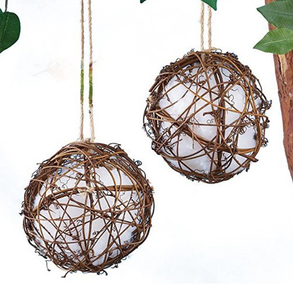 Handmade Birdhouse Rattan Globe Hummingbird Nest Bird Nesting Ball Material for Wild Birds