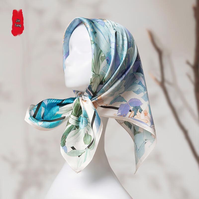 Шелковый шарф Zhi Jin Lou и жемчужное ожерелье