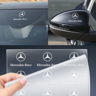 Случайные наклейки для салона автомобиля Автотовары Наклейка на руль автомобиля Для Mercedes Benz B/C/E/S Класса A C200L GLC CLA W166 W163 W221