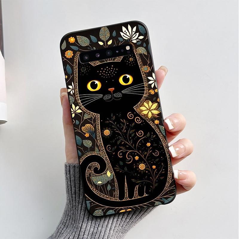 Для Samsung S10 5G Чехол Милый Мультяшный Мягкий Силикон Матовый Тонкий Защитный Чехол для Телефона Для Samsung Galaxy S10 5G G977N Чехол Coque