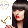 KODY PIERCING 14k Solid Yellow Gold Infinity Pattern Nose Screw Piercing Jewelery