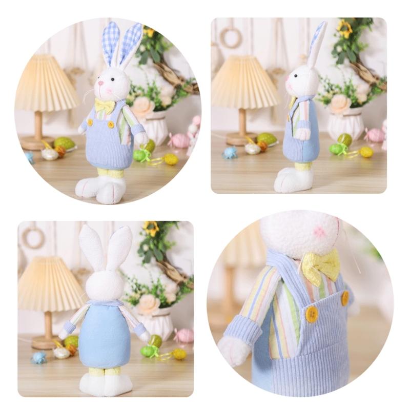 Festival Rabbit Gnoems Ornament Lovely Easters Gnomes Rabbit Ears Plush Decoration Ideal for Holiday Parties and Gifts