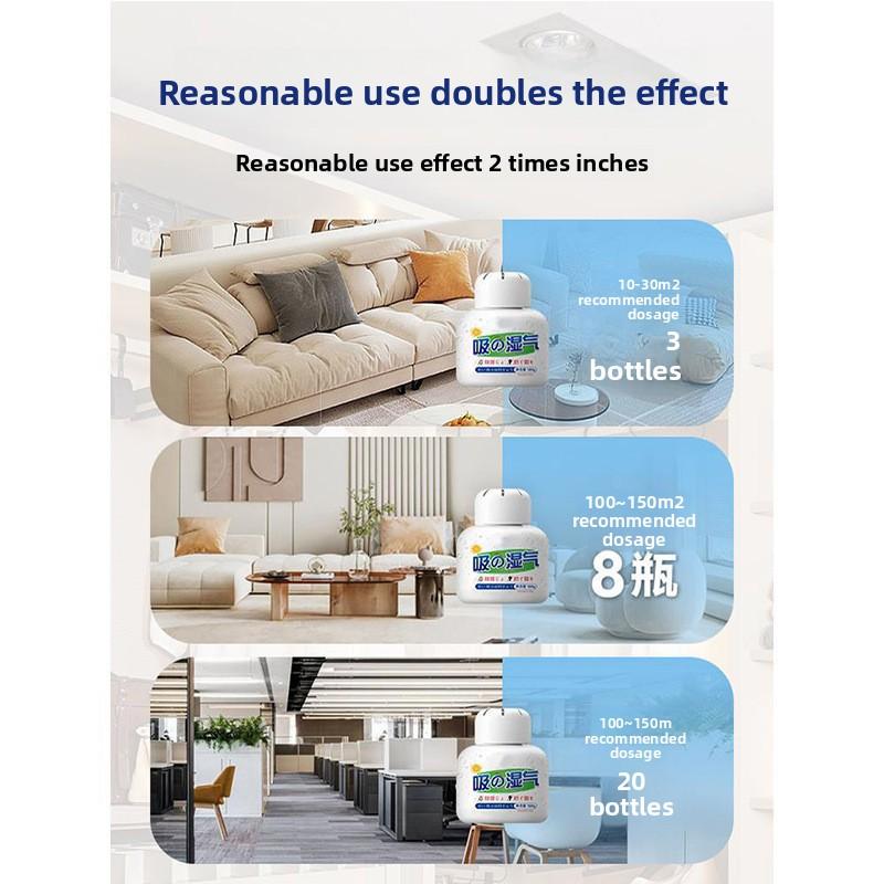 Home Dehumidifier Box for Damp and Odor Removal Moisture Absorber for Closet, Dorm, Bathroom, Bedroom---