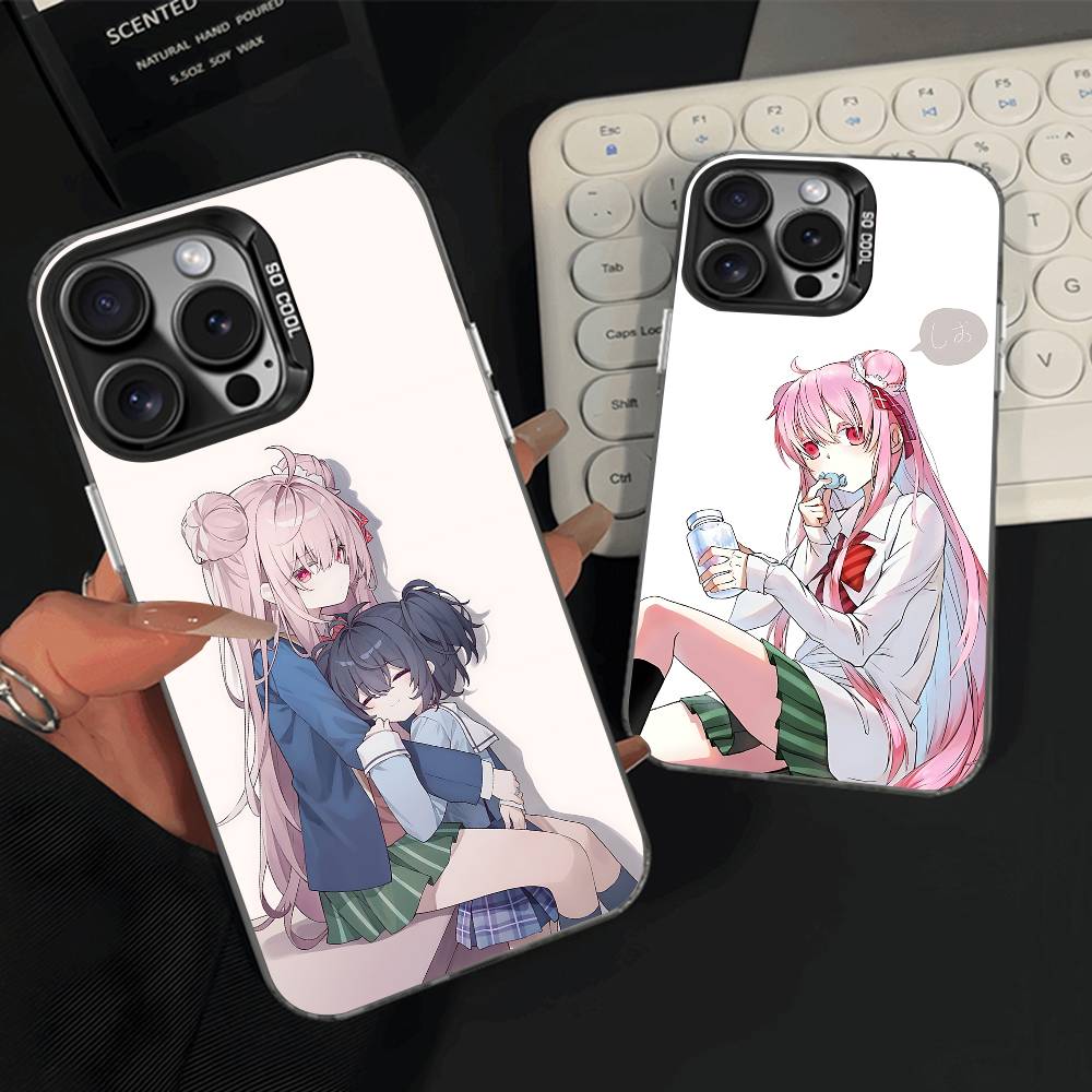 Satou H-Happy S-Sugar L-Life Чехол для телефона Для iPhone 15,16,12,14,13,17,11,E,Pro,Max,Plus,Air,Mini Черный ТПУ Чехол