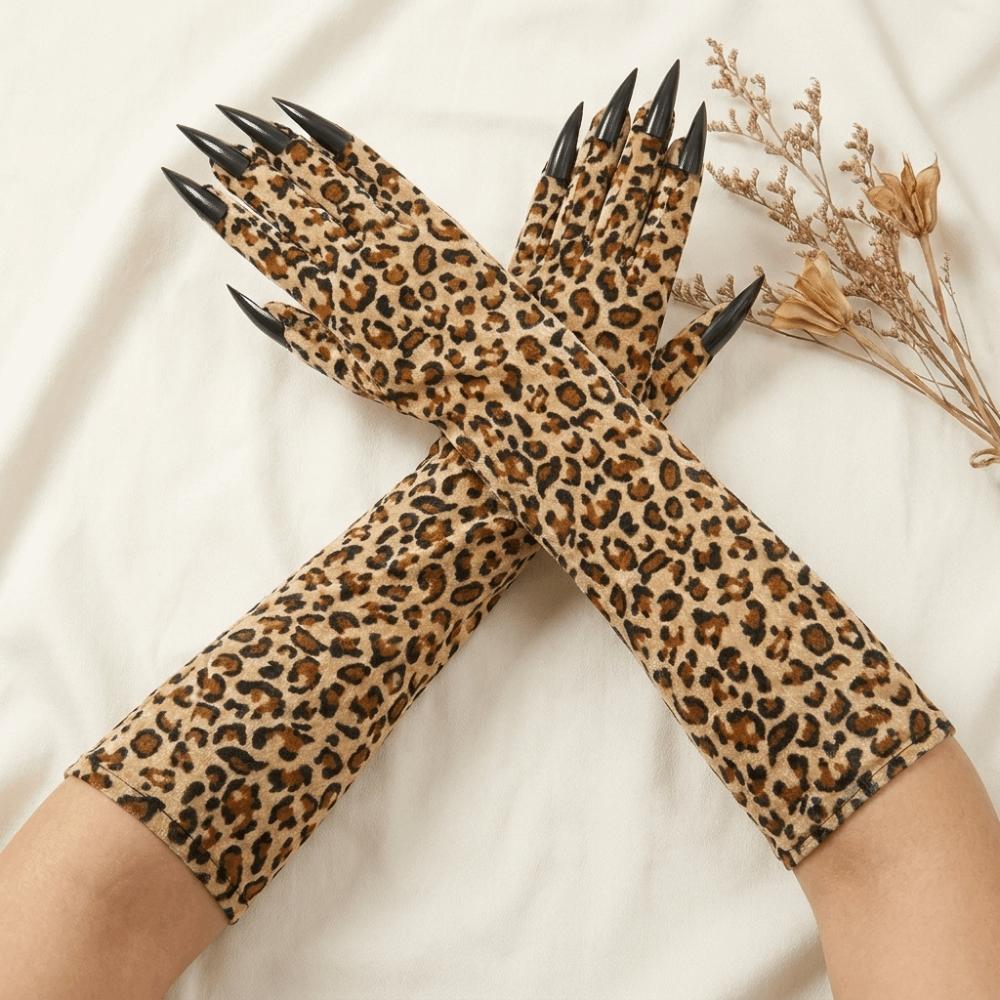 Personality Ghost Claw Mittens Long Sleeve Cosplay Gloves Halloween Gloves  Festival