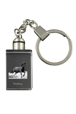 Мустанг - Хрустальный кулон с фотографией лошади, светящийся кулон, уникальный подарок от бренда