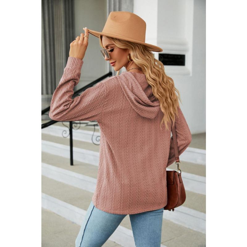 YYFS Женские модные повседневные однотонные худи и свитшоты с капюшоном и длинными рукавами с принтом