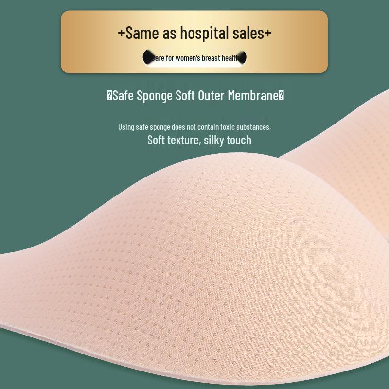 Lightweight Natural Sea Sponge Mastectomy Bra Pad for Post-Surgery Comfort