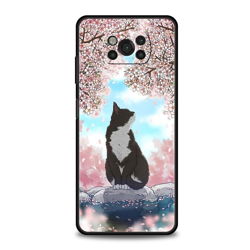 Модный чехол для телефона с милыми котами для Xiaomi Poco X3 NFC M3 F3 F4 M4 X4 Mi Note 12T 12 Pro 10 11 Lite 10T 5G 11T 9T 11i мягкий чехол