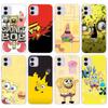 Чехол ST84 Spongebob для Samsung A04 A14 A23 A34 A54 M23 M33 M52 M53 Realme 10 9 C30S C35 C55 VIVO Y02S Y21 Y33S Y51 X80 Pro Прозрачный чехол