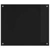 Black Kitchen Backsplash 70 x 60 cm Tempered Glass